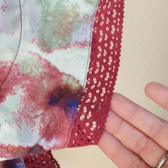 LOGO Lori Goldstein Floral Lace Blouse Casual Business Dress Blouse Top Size Sma - Picture 4 of 7